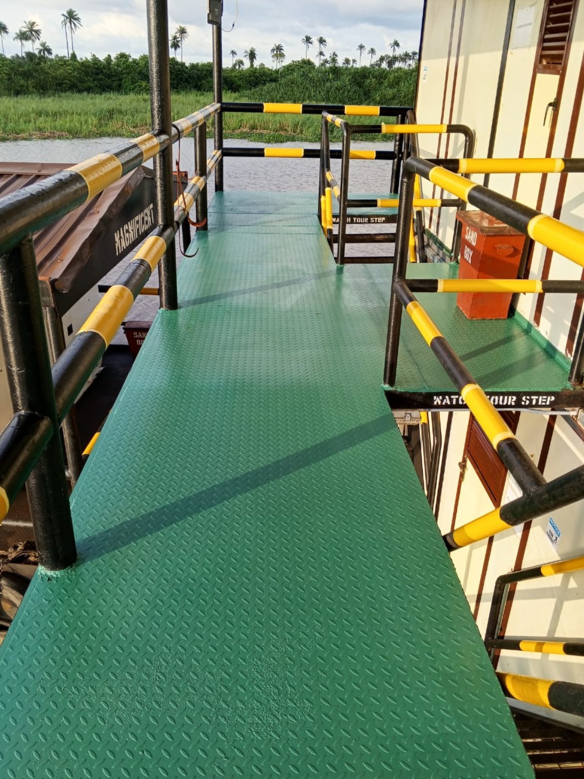 Marine access walkway and jetty facilities